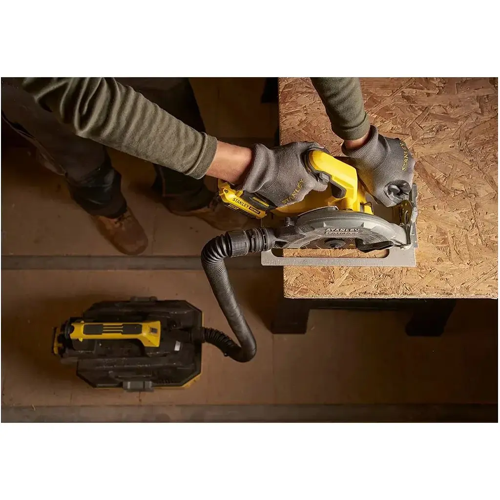 Циркулярная ручная пила Stanley Fatmax V20 с 2 аккумуляторами и кейсом (SFMCS500M2K-QW) - фото 7