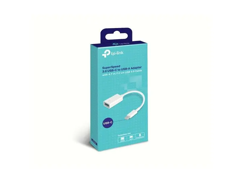 Адаптер TP-LINK USB Type-C to USB Type-A White (UC400) - фото 4