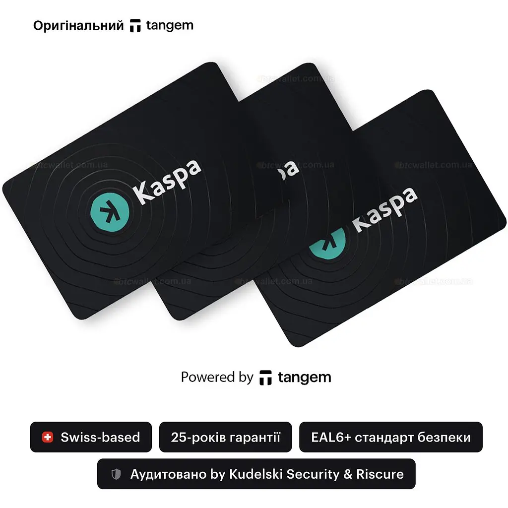 Tangem Wallet 2.0 x Kaspa (мультивалютний) на 3 карти - фото 2