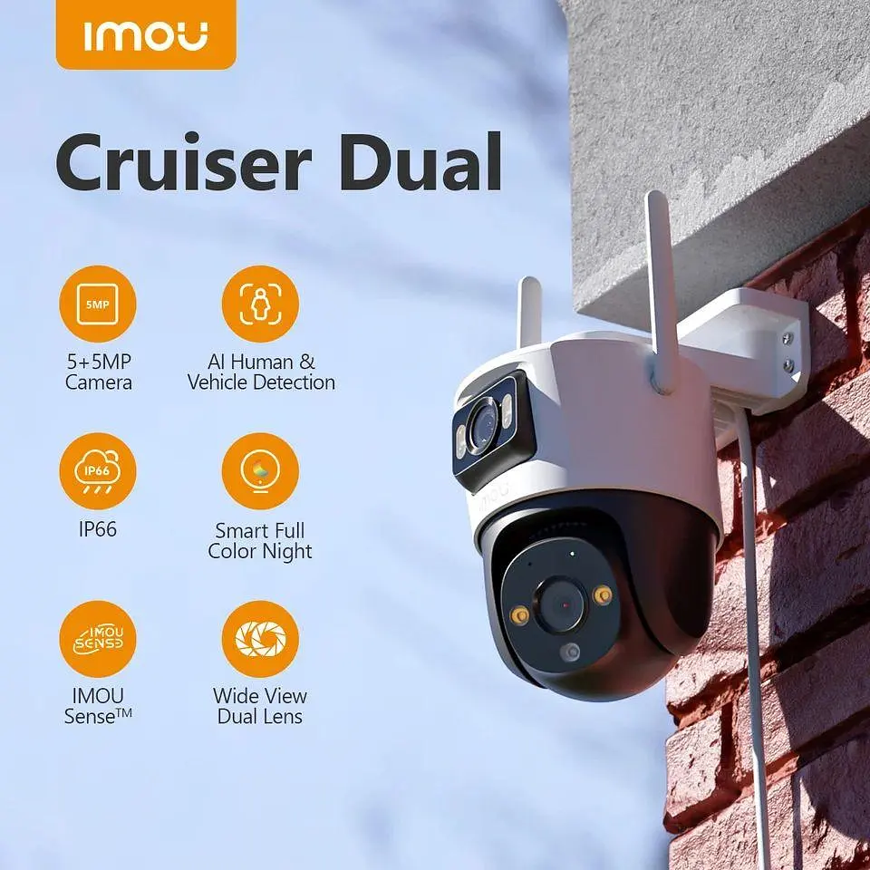 Wi-Fi IP камера IMOU Cruiser Dual 10MP (5+5), камера відеоспостереження - фото 5
