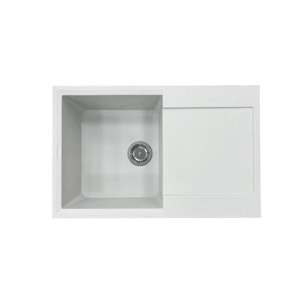 Кухонна мийка Adamant HORIZON old stone 780x495x230 мм, з крилом 78 см - фото 4