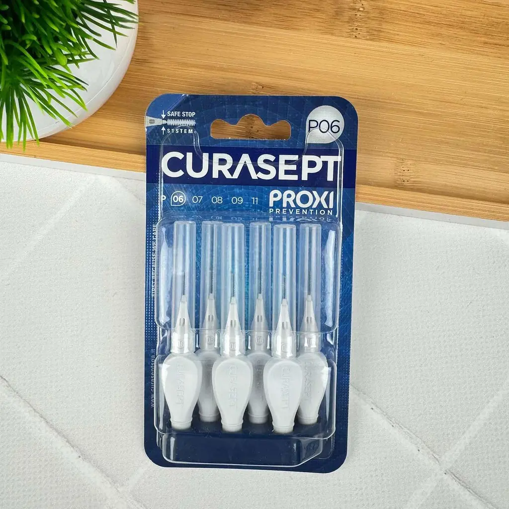 Міжзубний йоржик Curasept Proxi P06, ISO0 (0.6 мм, білий), 6 шт