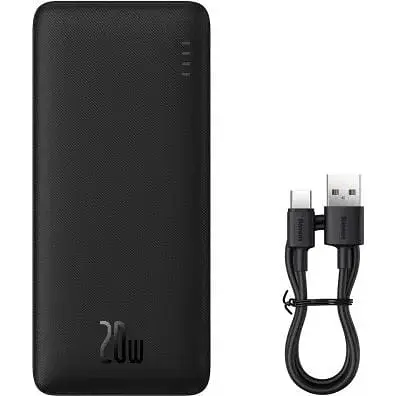 Портативный аккумулятор Baseus Airpow 10000 mAh 20W с кабелем USB-C (PPQD090001) - фото 3