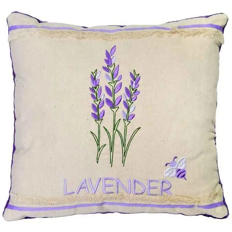 Подушка TIGRES Lavender 33*33*8см бежевий арт.ПД-0496