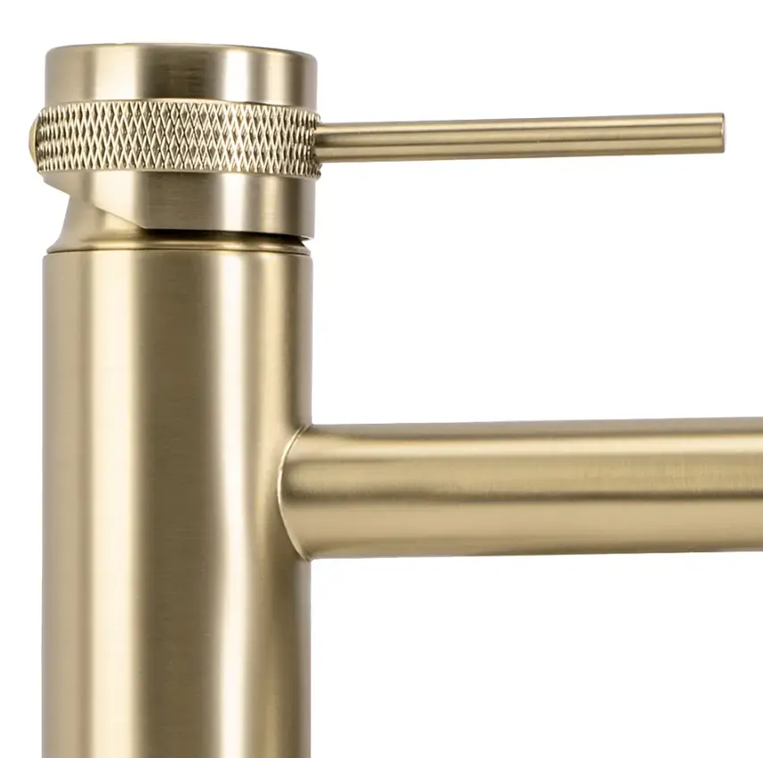 Змішувач для умивальника Rea Lungo Grip низький brushed gold REA-B6950 - фото 3