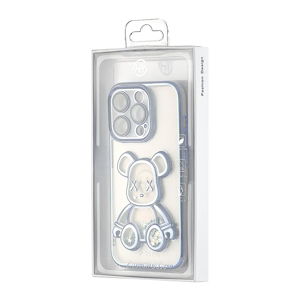 Чохол Shining Bear Case Protected Camera iPhone 15 Pro Blue - фото 2