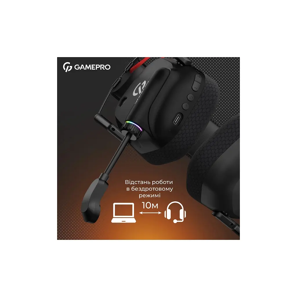 Навушники GamePro Genesis Mercury Pro 3-Mode Black (HSW120B) - фото 8