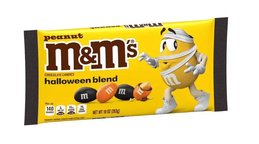 Драже M&M's Peanut Milk Chocolate Halloween Candy 283г - фото 2