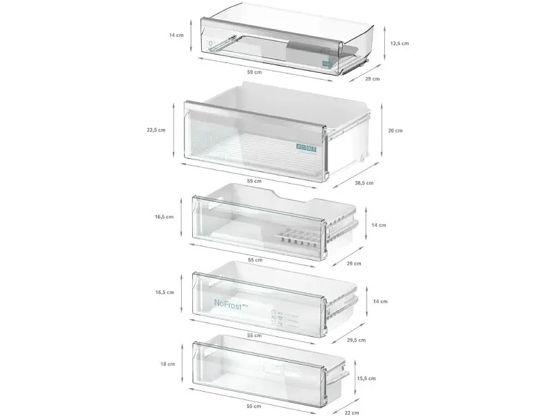 Холодильник з морозильною камерою Siemens KB96NADD0 - фото 7