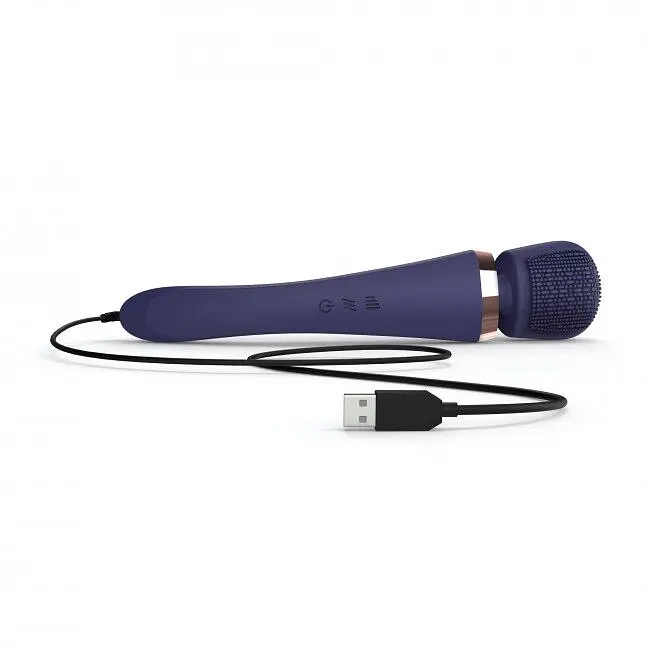 Вібромасажер з силіконовою щіточкою Love to Love Brush Crush - Midnight Indigo - фото 3