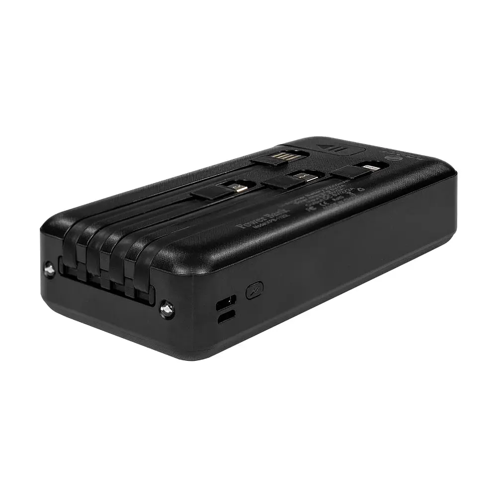 Повербанк 20000mAh Power Bank Kraft KPB-1120L Black LED-ліхтар (43-00081) - фото 4