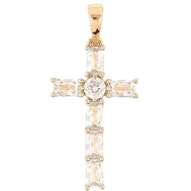 Кулон Xuping Позолота 18K "Хрест з цирконієм» для ланцюжка до 6мм (262405)