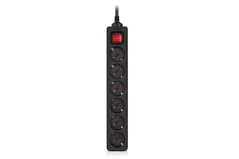 Фільтр живлення REAL-EL RS-6 Protect M 1.8м Black (EL122300032) - фото 7