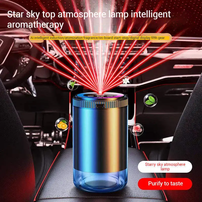 Розумний автомобільний очищувач повітря Starry Sky Summit / Аромадифузор від USB 5 режимів - фото 3