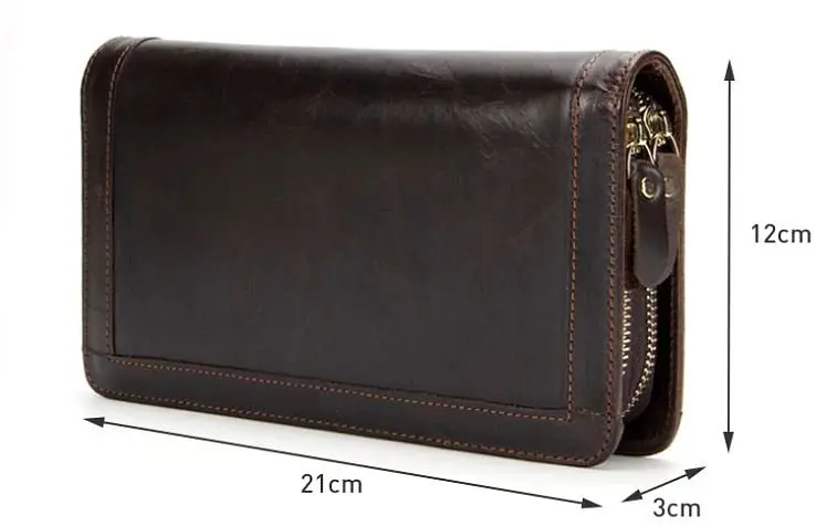 Чоловічий шкіряний клатч Vintage 21,5х12х4 см sum0012838 - фото 7