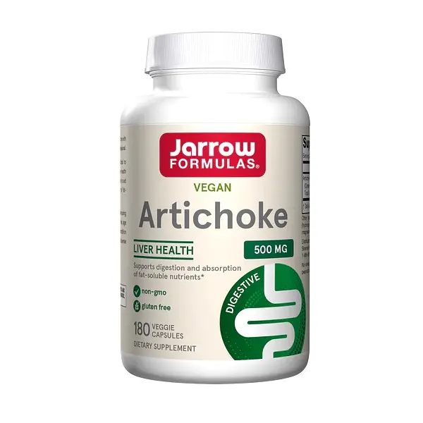 Екстракт артишоку Jarrow Formulas Artichoke 500 mg, 180 вегакапсул для підтримки травної системи