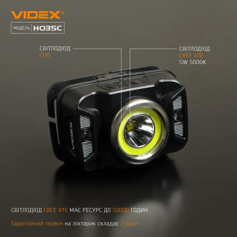 Ліхтар Videx 410Lm 5000K (VLF-H035C) - фото 4