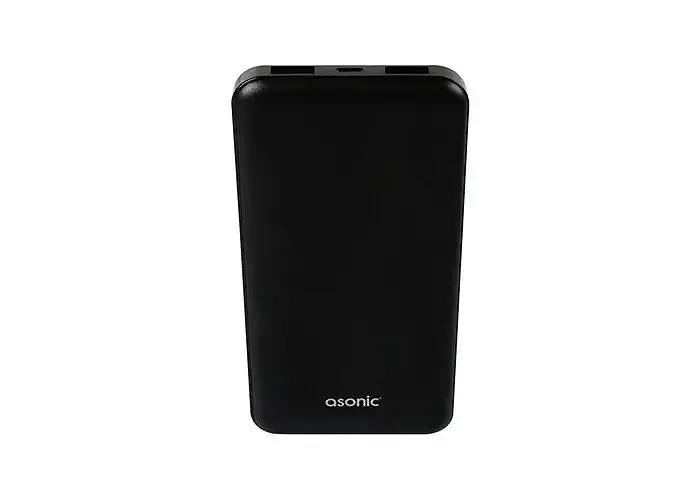 Повербанк 10000mAh портативний зарядний пристрій зовнішній акумулятор 2*USB POWER BANK Asonic AS-P10 чорний - фото 7