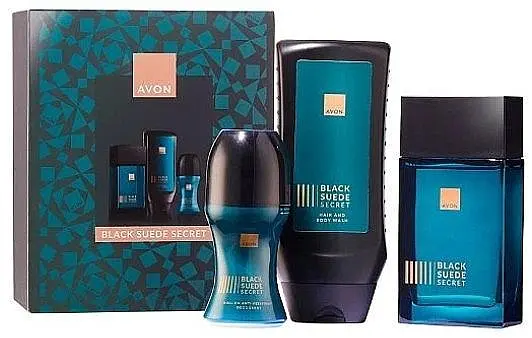 Набір Avon Black Suede Secret для Нього (edt/75 мл + sh/gel/250 мл + deo/roll/50 мл) (158511388)