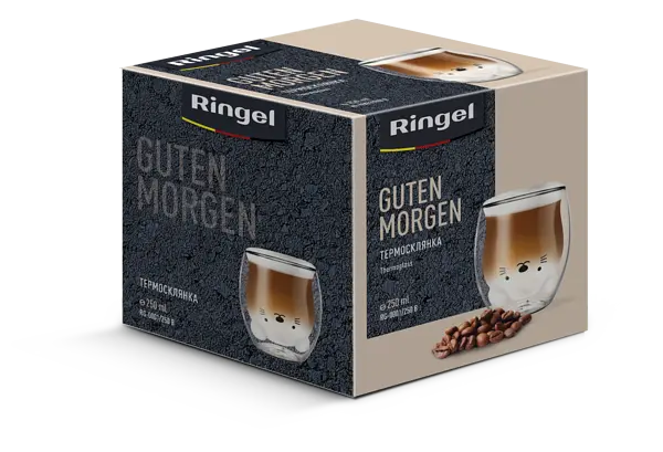 Стакан Ringel Guten Morgen Мишка с двойной стенкой 250 мл (RG-0001/250 B) - фото 3