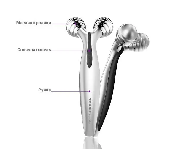 TOUCHBeauty TB-1682, Масажний ролер для підтяжки обличчя та тіла з мікрострумами Тач Б'юті - фото 3
