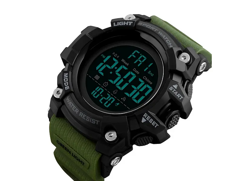 Чоловічий наручний годинник 1384 Black-Military Wrisband Skmei acs0030782 - фото 3