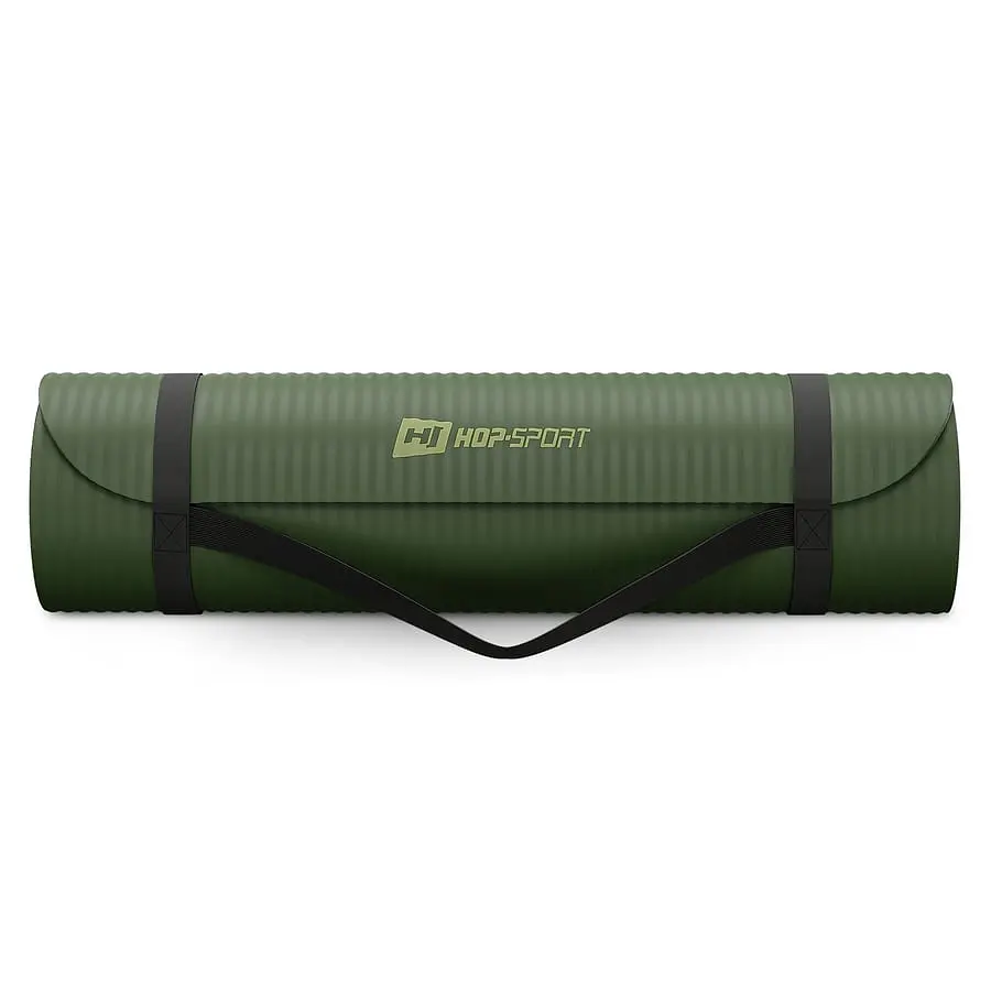 Коврик для йоги Hop-Sport HS-NB010GM NBR 1см темний хакі - фото 8