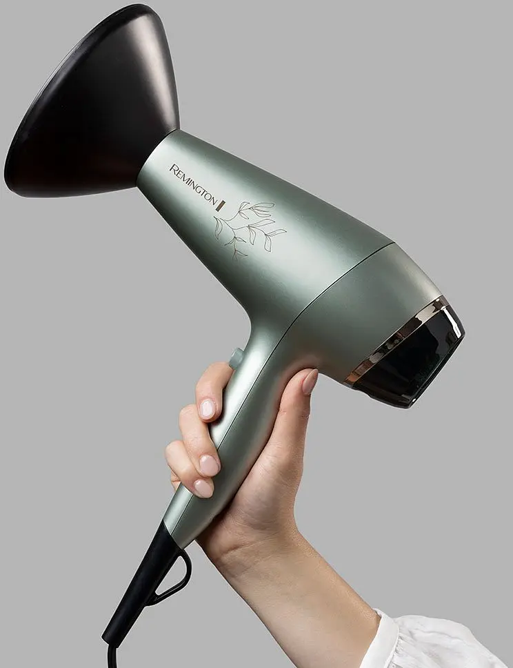 Фен Remington Botanicals, 2300Вт, 3 режими, дифузор, іоніз-я, хол. обдув, м'ятний - фото 5