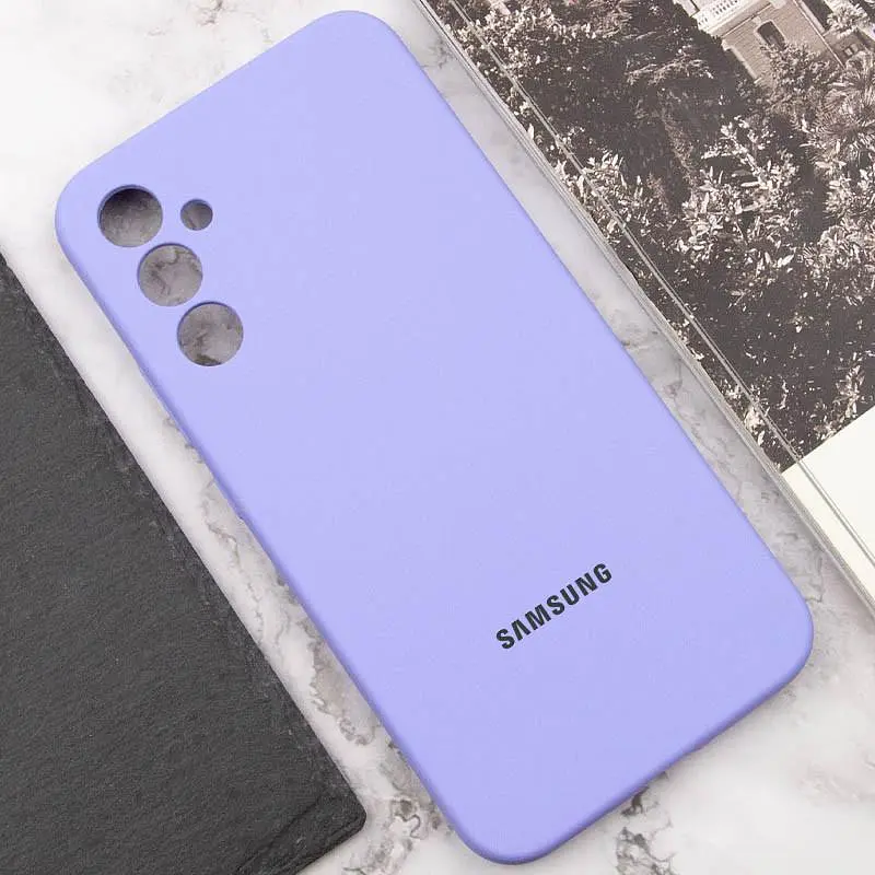 Чохол Silicone Cover Lakshmi Full Camera (AAA) with Logo для Samsung Galaxy S25+ Бузковий / Dasheen - фото 5