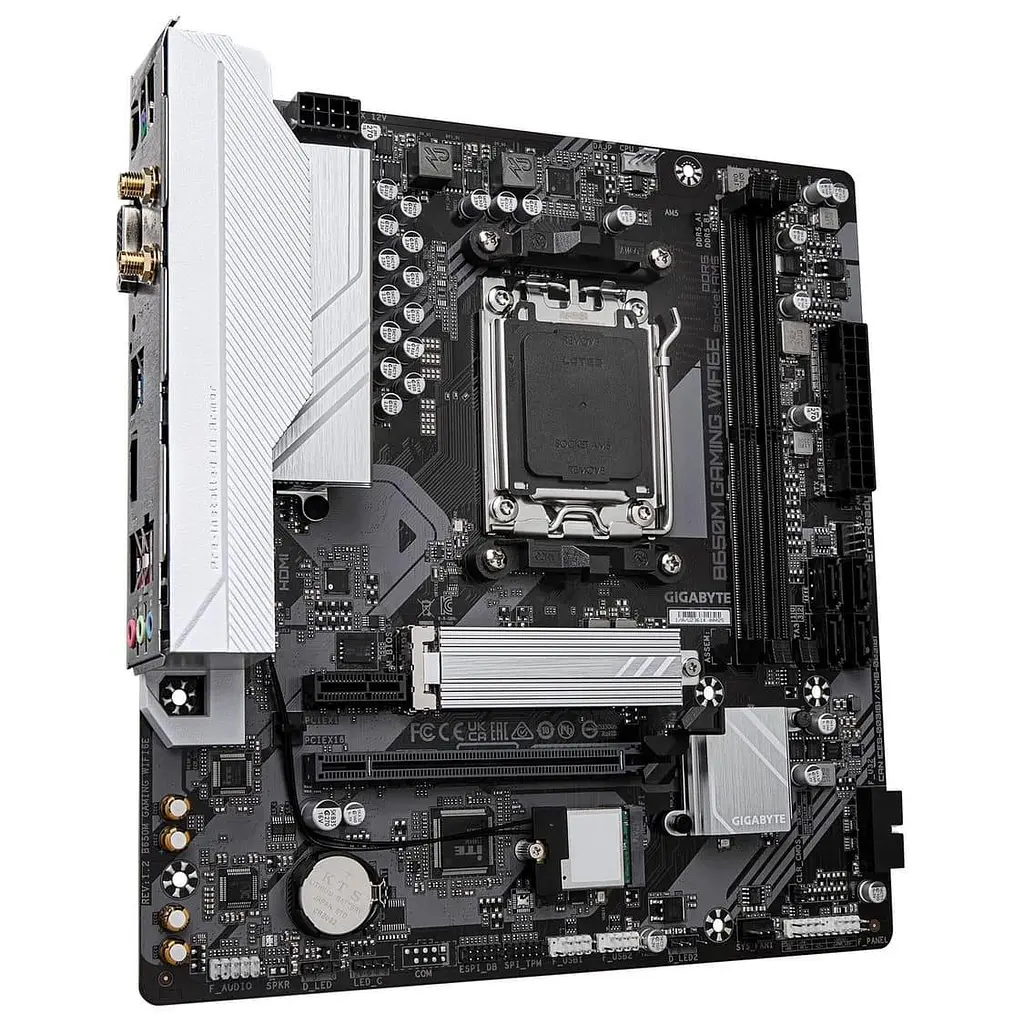 Материнская плата Gigabyte B650M GAMING WIFI6E (B650M GAMING WIFI6E) (Socket AM5, AMD B650, Micro-ATX) - фото 2