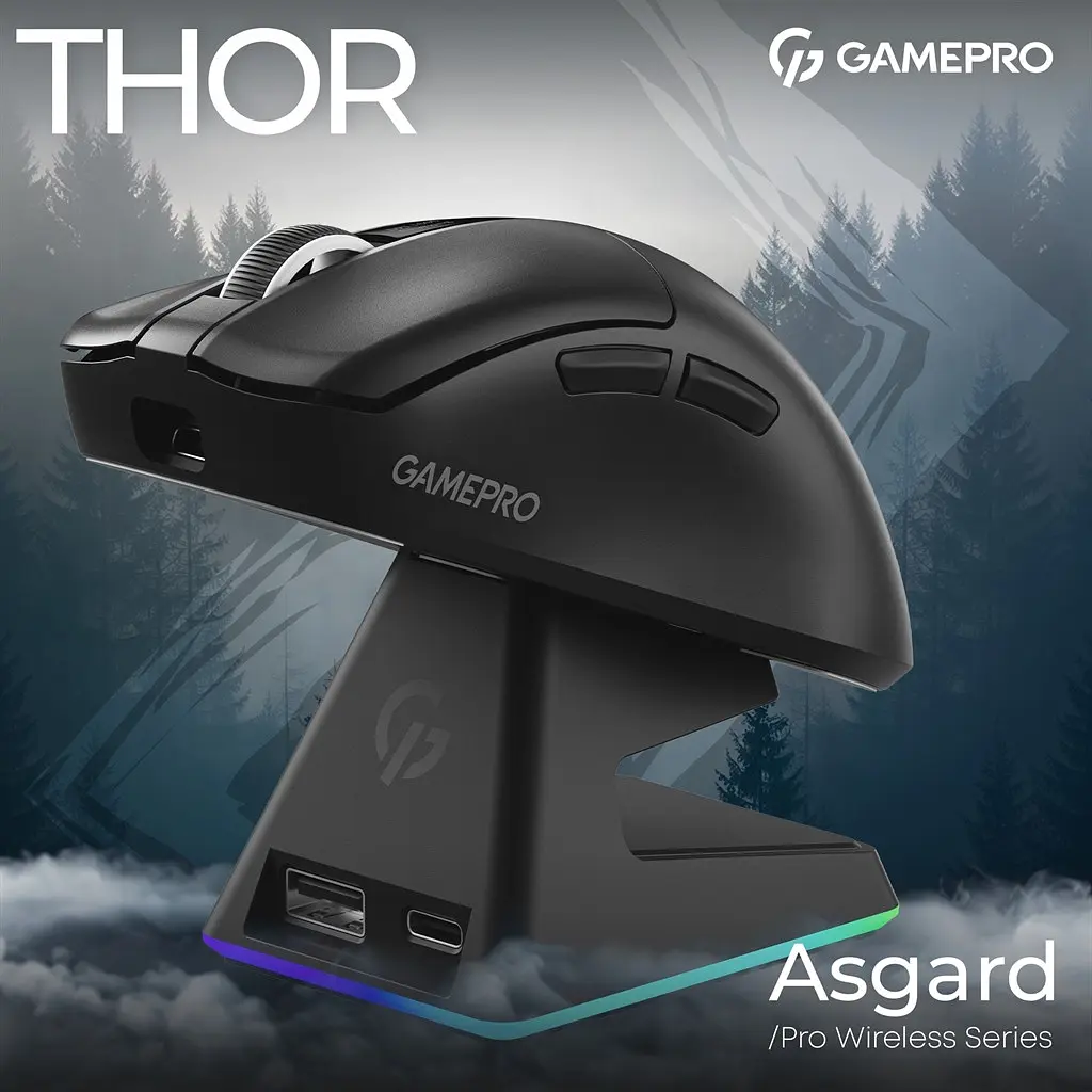 Миша бездротова GamePro Asgard Thor Чорний (GM023B) - фото 5