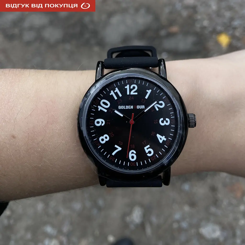 Часы GoldenHour Trend Black - фото 8