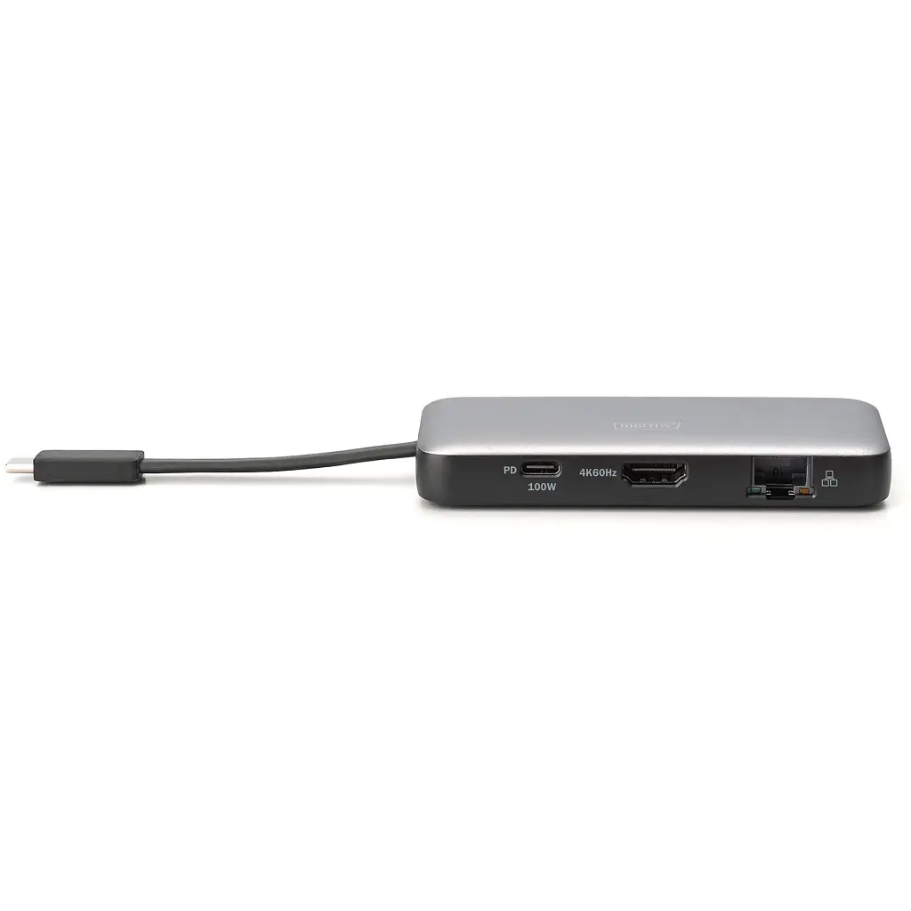 Порт-реплікатор Digitus USB-C > HDMI/2xUSB-A/USB-C/SD/MicroSD/RJ54, Travel (DA-70916) - фото 3