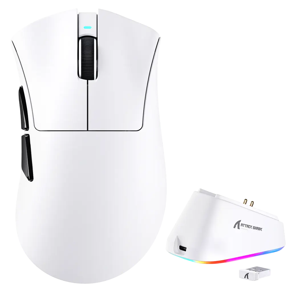 Миша бездротова Attack Shark V3PRO White (AS-V3PRO-WH) - фото 3
