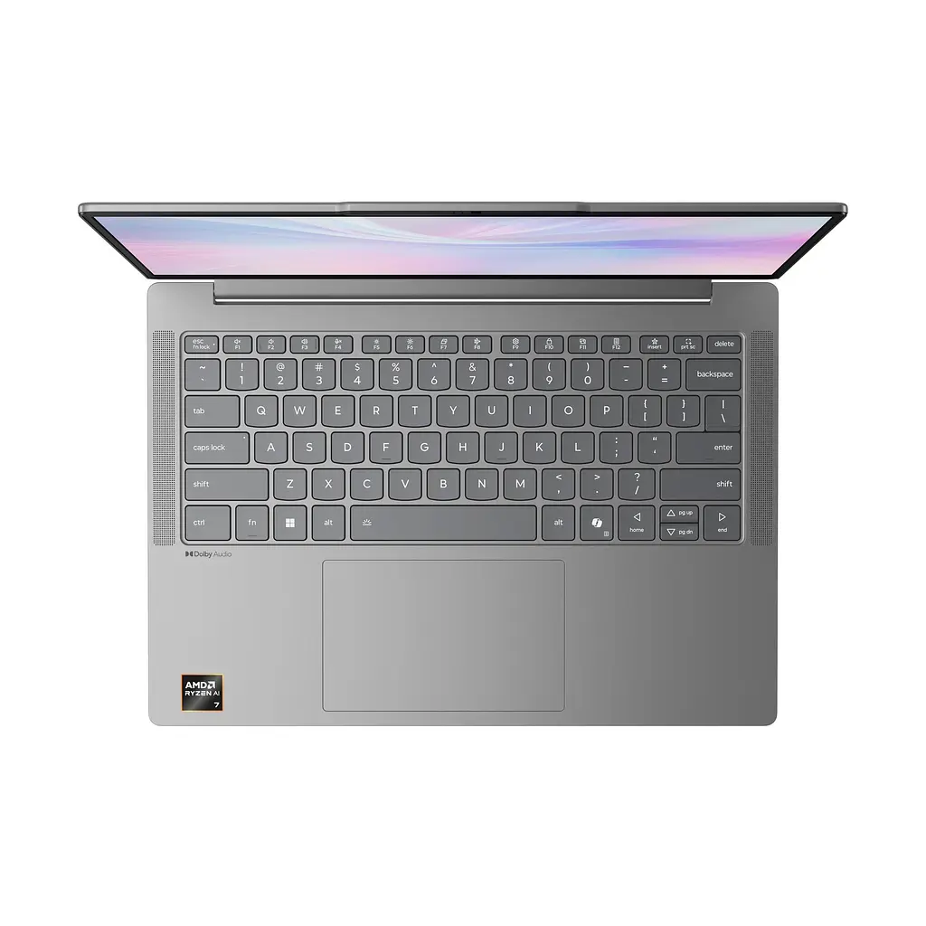 Ноутбук Lenovo IdeaPad Slim 5 14AKP10, (83HX002WRM), AMD Ryzen AI 7350 до 5,0 ГГц, 16" WUXGA, 32 ГБ, SSD 1 ТВ, AMD Radeon 860M, Free DOS, Luna Gray - фото 3