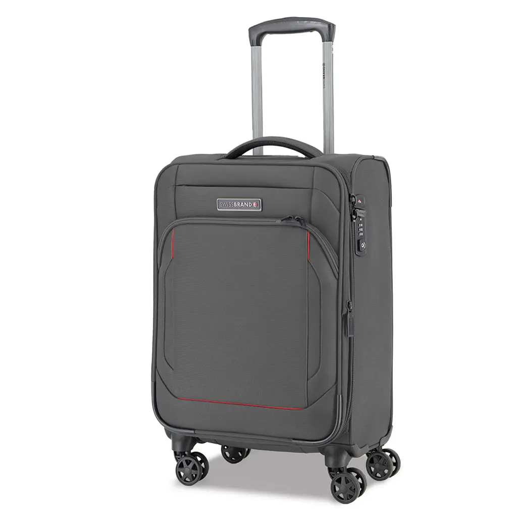 Валіза середня Swissbrand Celtic (M) Polyester Dark Grey (SWB_LSCEL803M)