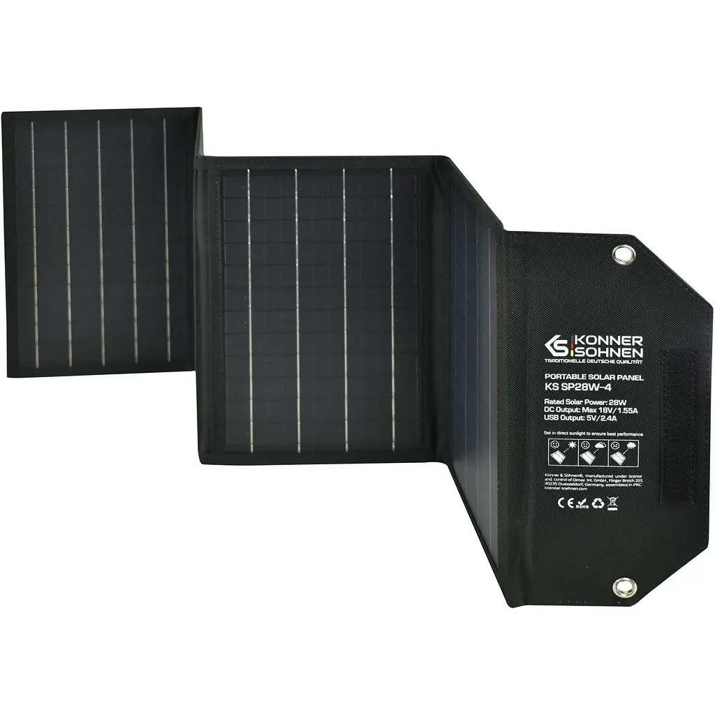 Портативна сонячна панель Konner&Sohnen KS SP28W-4 [117459] - фото 2