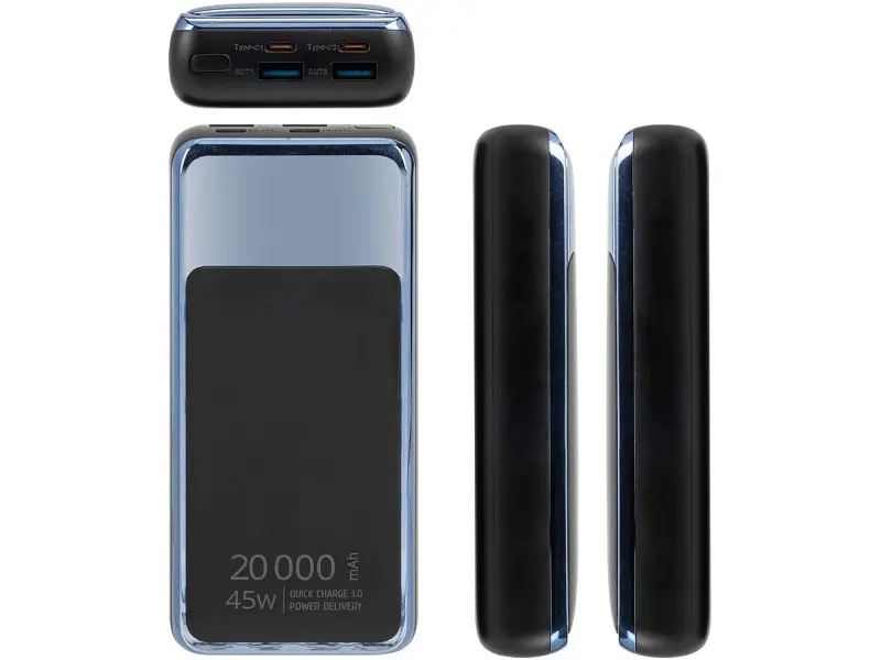 Зовнішній акумулятор (Power Bank) RIVACASE 20000mAh 45W Black (VA1075) - фото 5