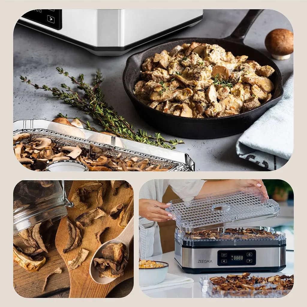 Сушилка для овощей фруктов и грибов дегидрататор Zeegma Dry Chef Silver - фото 5