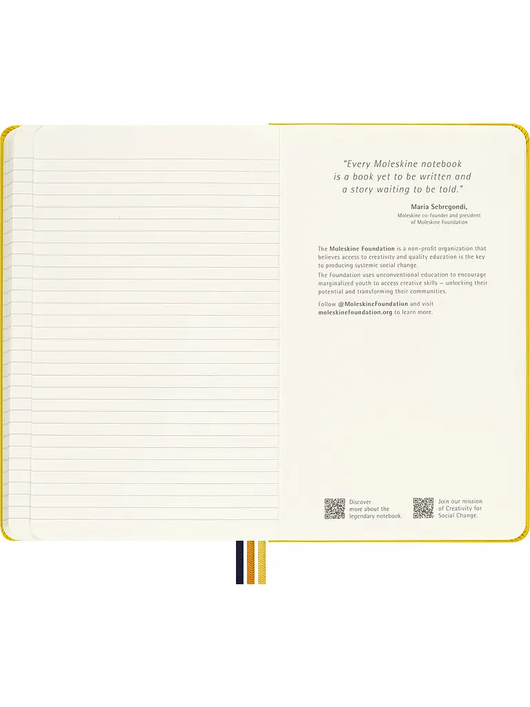 Записник Moleskine x K-Way середній, Лінійка Жовтий Нейлон (SKQP060KWYELLWT05) - фото 5