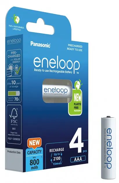 Акумулятори Panasonic Eneloop R3 AAA 800mAh Ni-Mh 4 шт. - фото 2