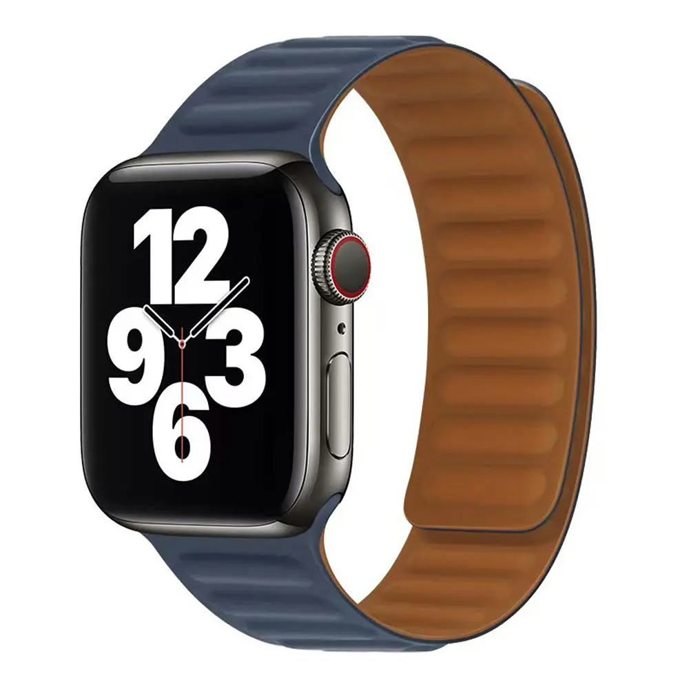 Магнітний ремінець Magnetic Soft Touch Apple Watch 41/Watch 40/Watch 38mm Midnight Blue (37190_3610694)