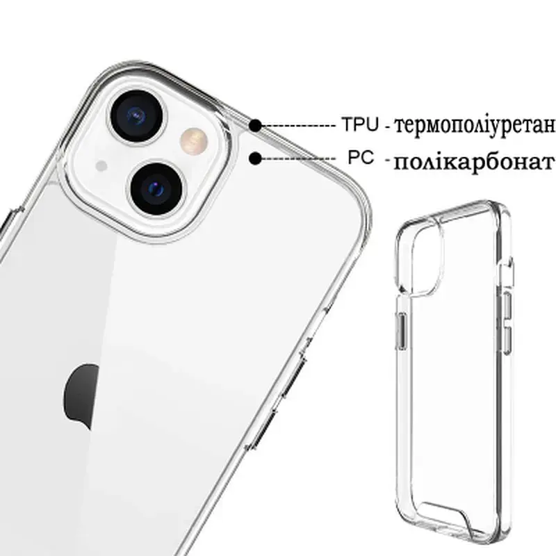 Чохол до мобільного телефона BeCover Space Case Apple iPhone 14 Pro Transparancy (708583) - фото 3