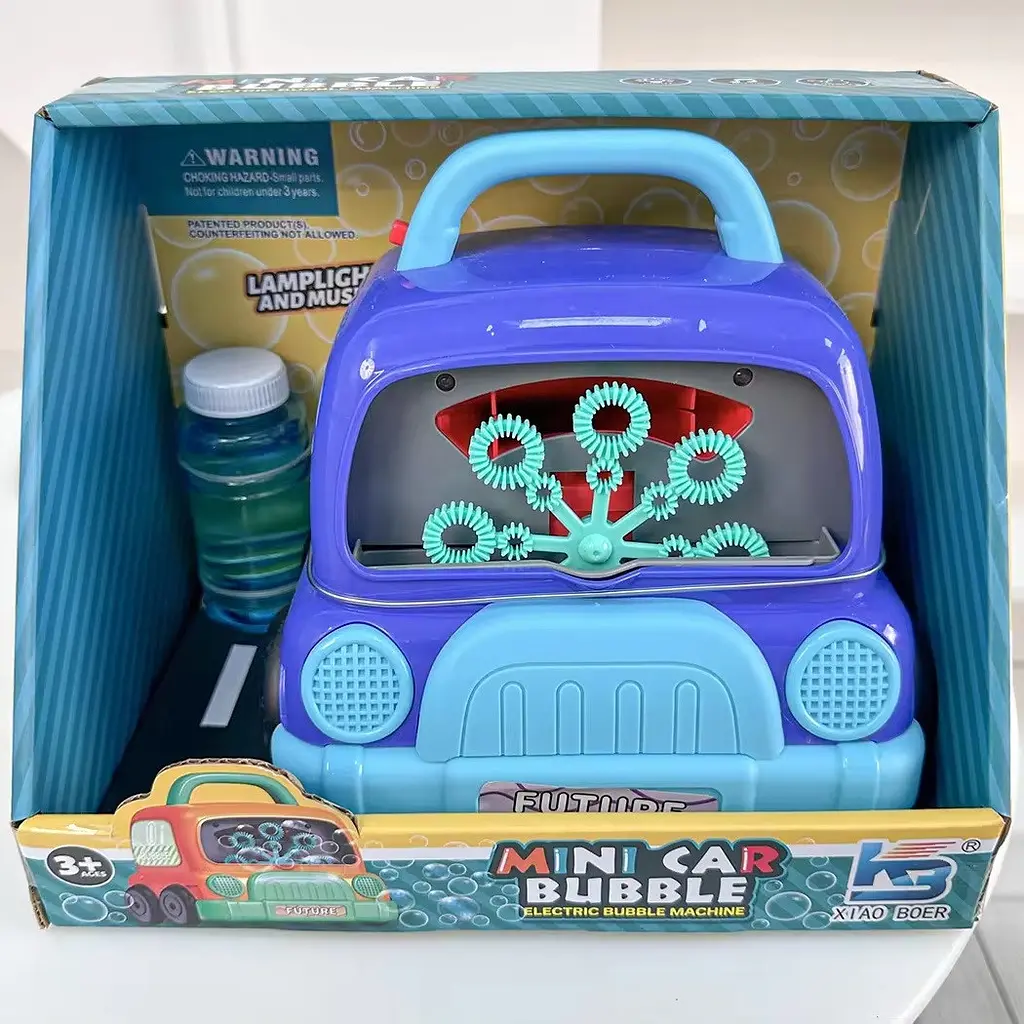 Встановлення для Пуску Мильних бульбашок Машинка Mini Car Bubble зі світлозвучними ефектами - фото 4
