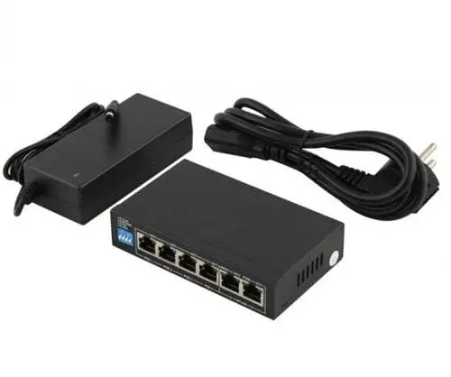 PoE комутатор S6004-E2-AI POE (60W) 4х10/100 PoE, 2х100 RJ45 (Uplink) Black FoxGate teh0028238 - фото 4