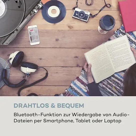 Стереосистема проигрыватель винила Auna Oakland (10033747) - фото 4