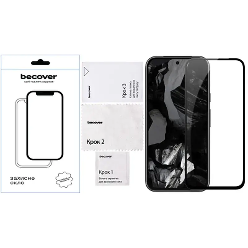 Скло захисне BeCover Google Pixel 8a Black (711663) - фото 4