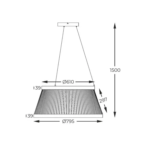 Подвесная люстра BALU MD3328-2M-3BT Zuma Line - фото 4
