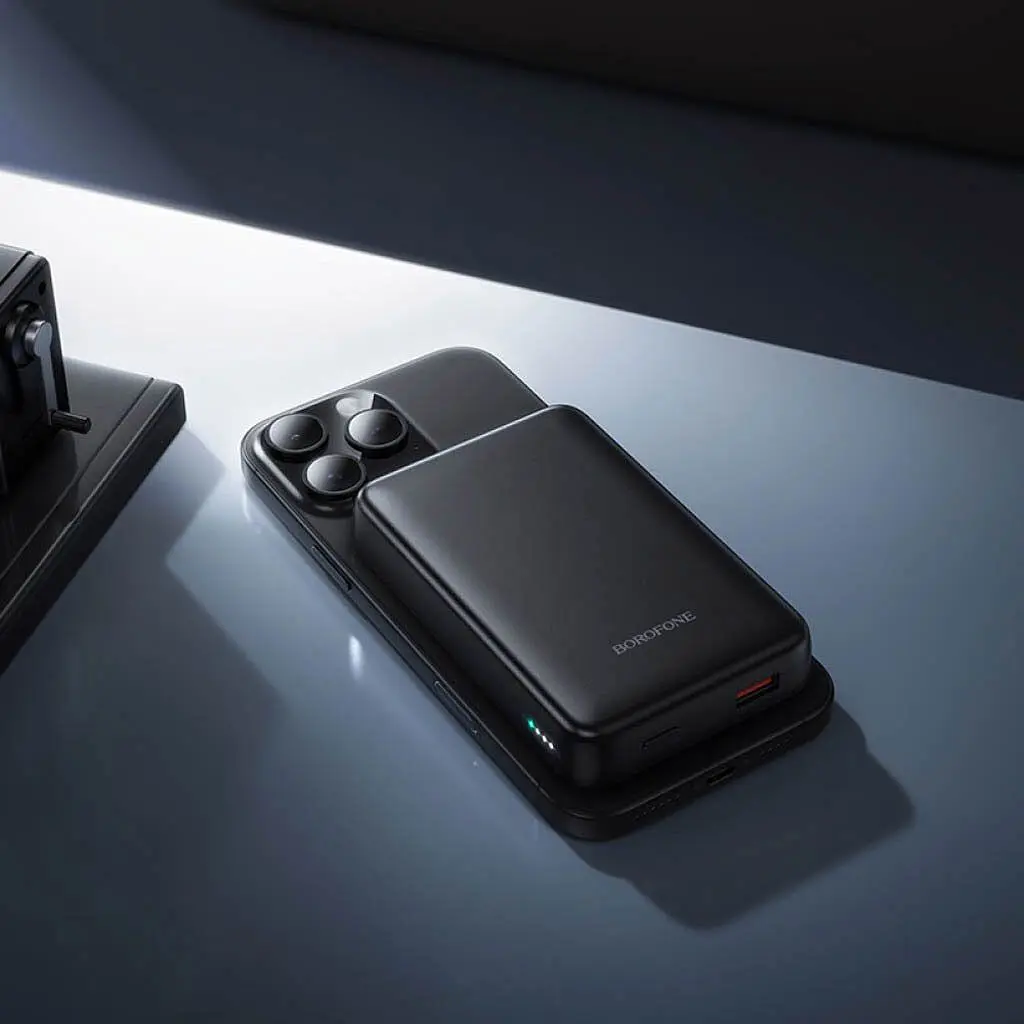 Зовнішній акумулятор Borofone BJ82A Magnetic 10000mAh 22.5W Black [161219] - фото 6