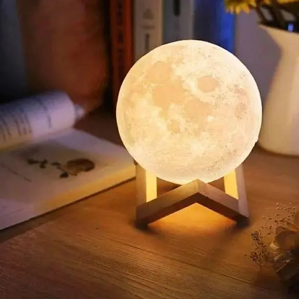 Настільний 3D світильник – нічник Місяць ∙ Magic 3D Moon Lamp - фото 2